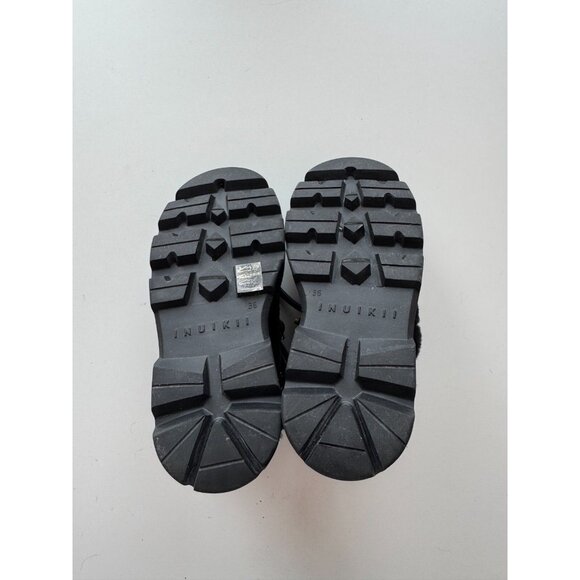 NWOB INUIKII Endurance Trekking Black Leather Shearling Winter Boots, Size 36 - Picture 12 of 16